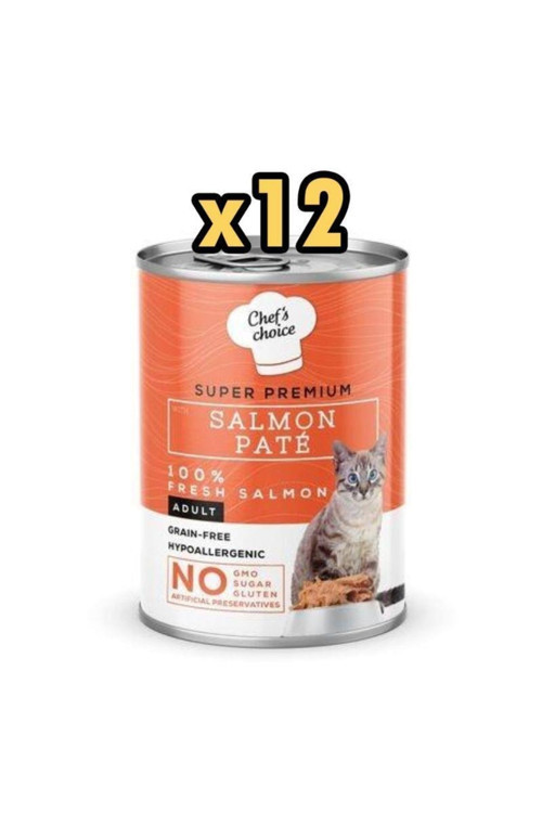 Somonlu Yetişkin Kedi Konservesi 400gr x 12 Adet