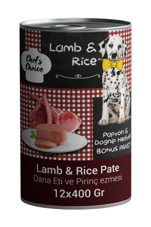 Lamb Kuzu Etli Köpek Konservesi 12x400 gr