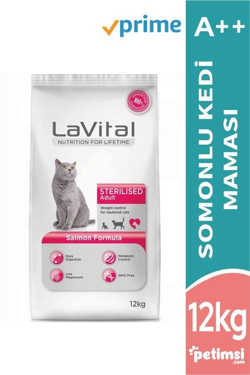 Somonlu Kısırlaştırılmış Yetişkin Kuru Kedi Maması 12 Kg
