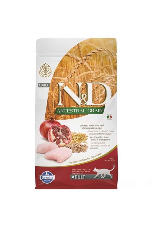Ancestral Tavuklu ve Narlı Az Tahıllı Yetişkin Kedi Maması 5 Kg