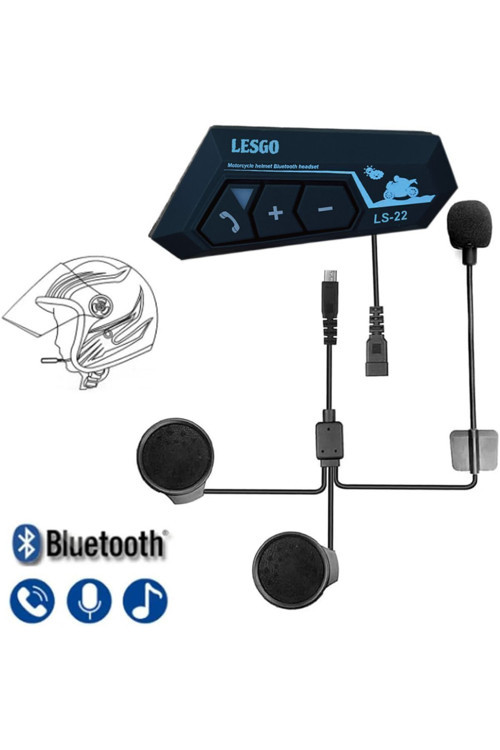 Kask Kulaklık Ls22 Bluetooth Motosiklet Kulaklık 5.0 İntercom 2024 Güçlendirilmiş Versiyon