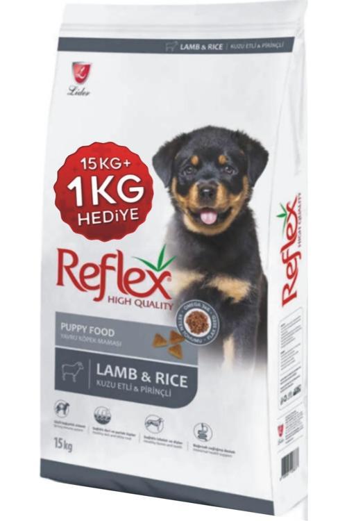 Yavru Köpek Maması Kuzu Etli ve Prinçli 15 kg . 1 kg . Hediye