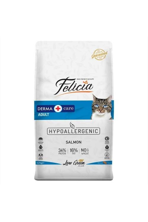 Somon Balıklı Düşük Tahıllı Hipoalerjenik Kedi Maması 12 Kg