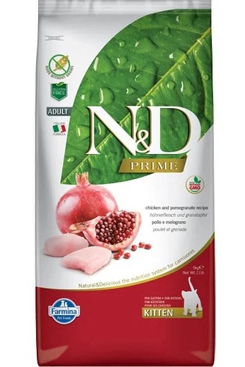 N & D Tahılsız Kitten Tavuklu Narlı Yavru Kedi Maması 5 kg