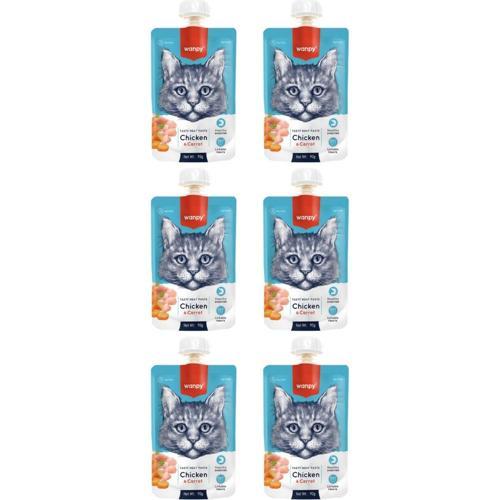 Tavuklu ve Havuçlu Ezme Kedi Ödül Maması 90gr - 6 Adet