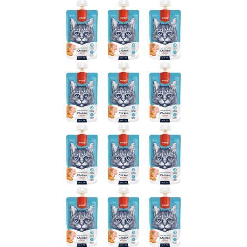 Tavuklu ve Havuçlu Ezme Kedi Ödül Maması 90gr - Adet