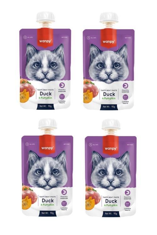 Taze Ördekli & Balkabaklı Kedi Et Ezmesi 90 Gr. X 4 Adet
