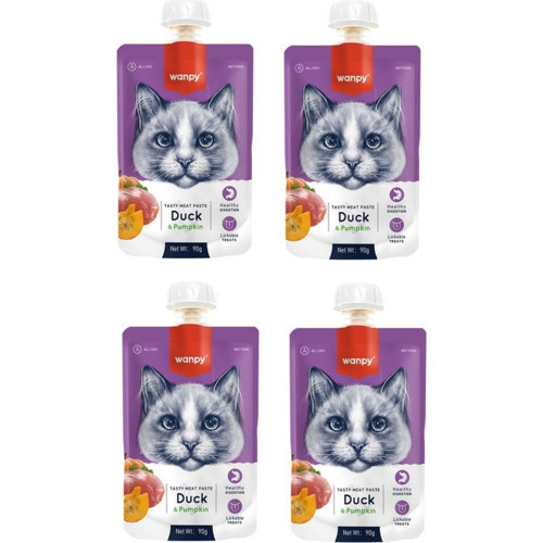 Taze Ördekli&bal Kabaklı Kedi Et Ezmesi 90 gr x 4 Adet