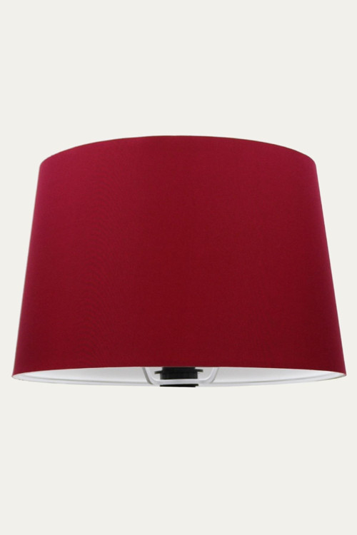 Bordo Konik Başlık Lambader Şapka Kumaş Çap 35 Cm Ab878