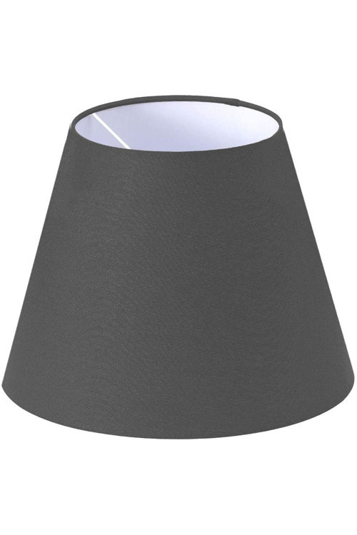 Kumaş Antrasit Lambader Başlığı Çap 35 Cm Konik Lb810