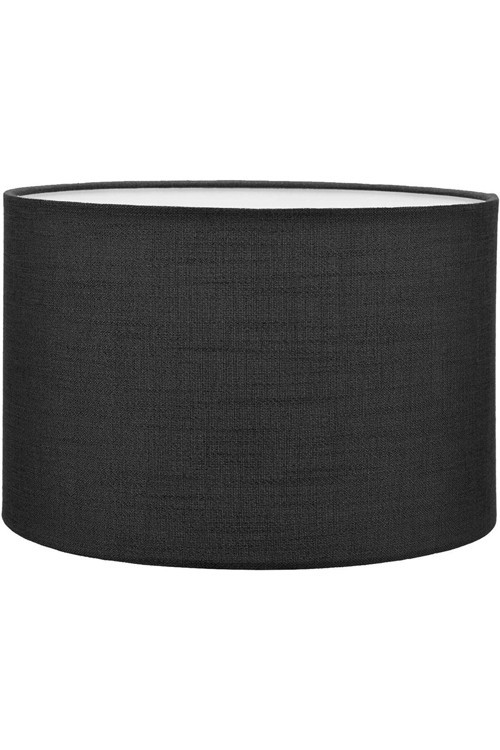 Siyah Lambader Başlığı Çap 30 Cm Kumaş Silindir Ab854