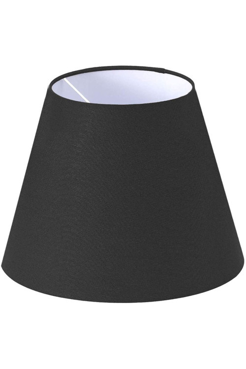 Siyah Lambader Başlığı Çap 35 Cm Konik Kumaş Lb824
