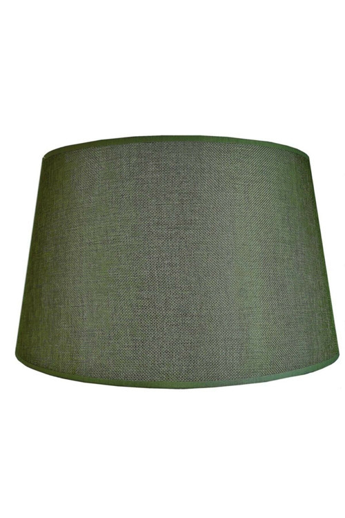 Kumaş Lambader Şapkası Çap 35Cm Abajur Başlığı Konik Yeşil L314