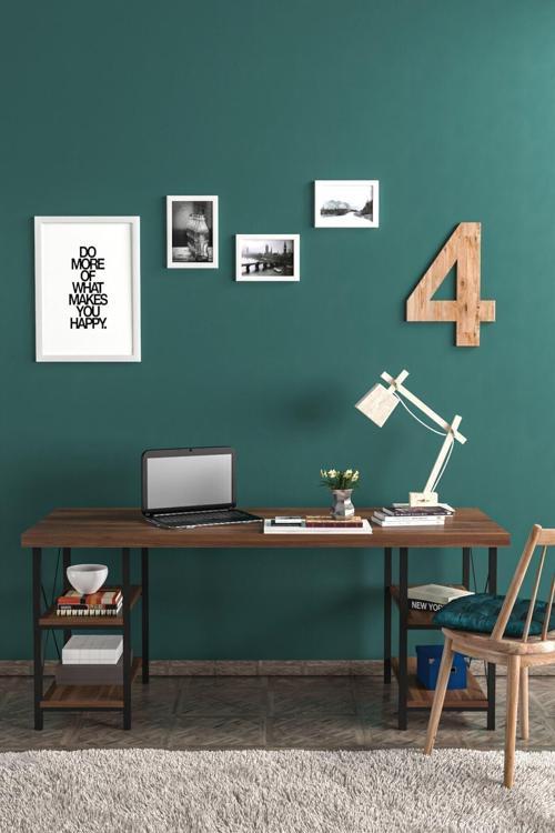 Buket Lüx Ceviz Çalışma Masası