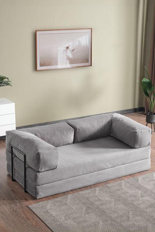 Lounge Aktivite Koltuğu Çok Amaçlı Koltuk Yatak Gri