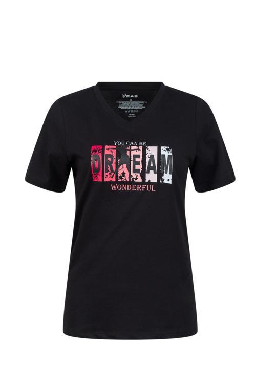 Alone Baskılı V Yaka Kadın T-Shirt 404