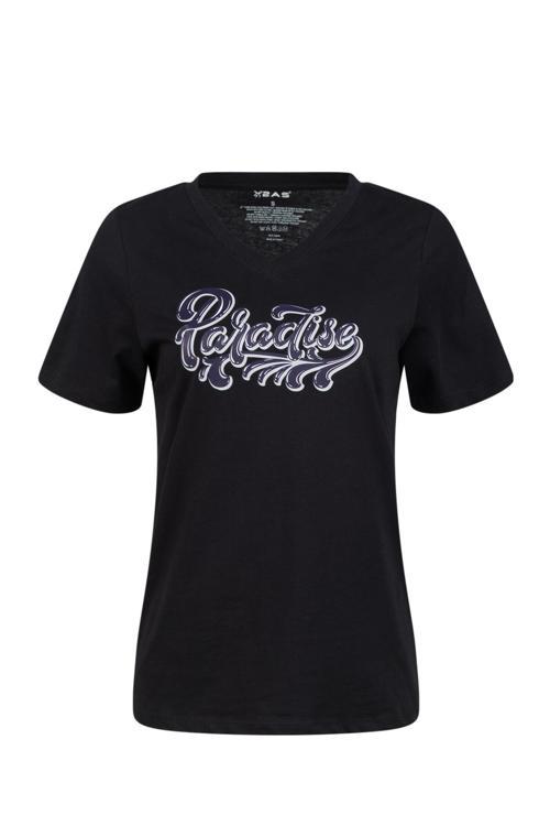 Alone Baskılı V Yaka Kadın T-Shirt 406