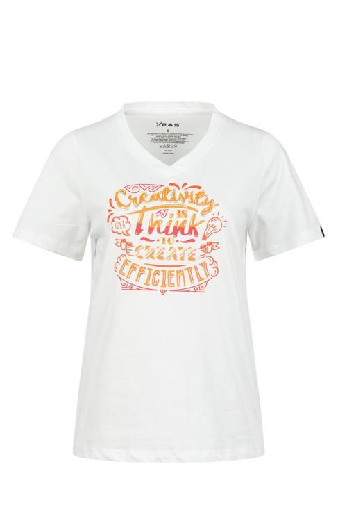 Alone Baskılı V Yaka Kadın T-Shirt 411