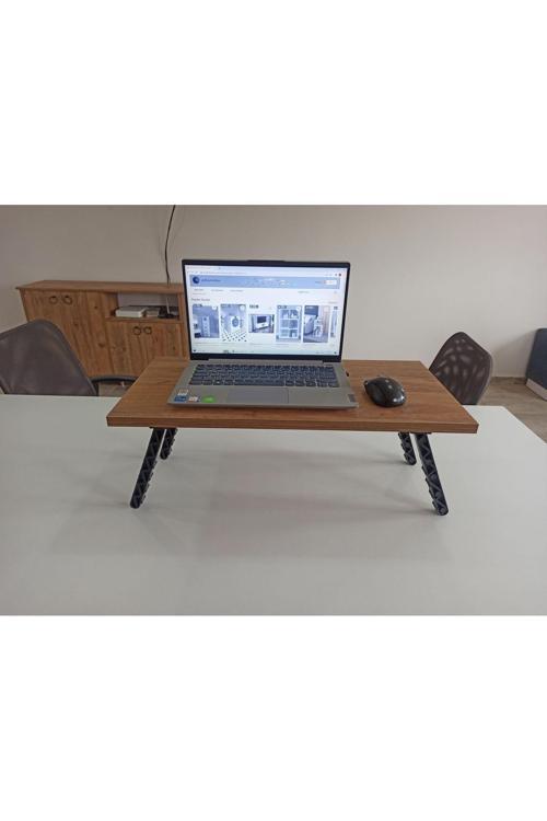 Kahverengi Laptop Sehpası,masası, Katlanabilir Yatak,koltuk Üstü,kahvaltı,bilgisayar Sehpası Suntal
