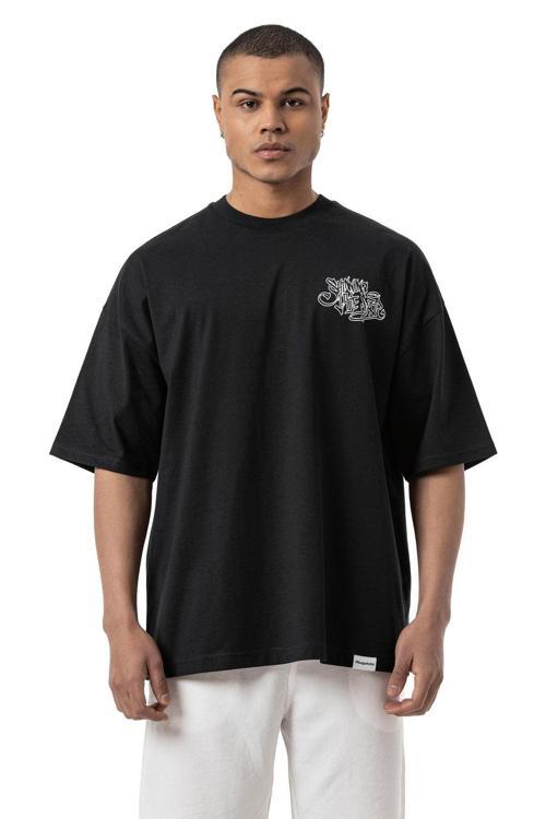 Franky Hıpster Baskılı Oversize T-Shirt