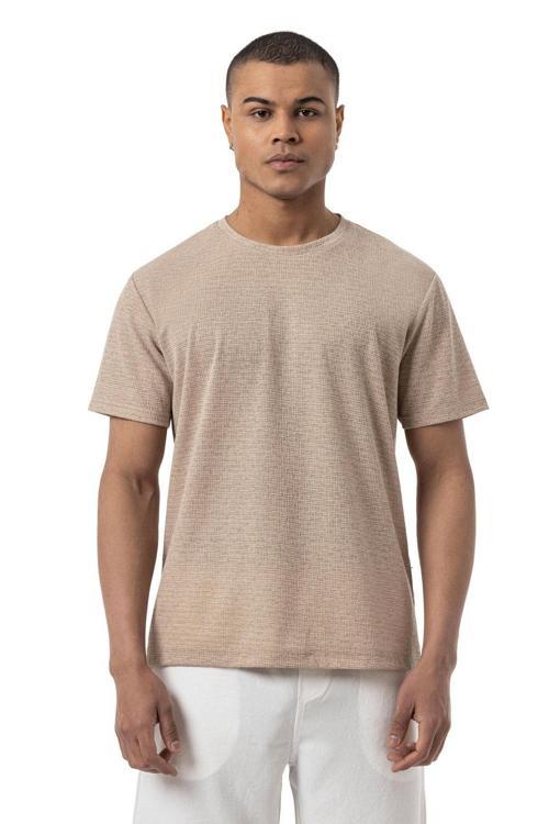 Keten Bisiklet Yaka T-Shirt
