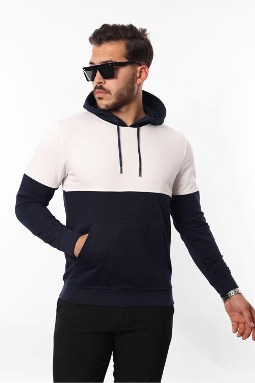 Kapüşonlu Kanguru Cep 3 İplik Sweatshirt