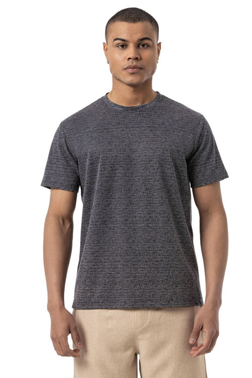 Keten Bisiklet Yaka T-Shirt