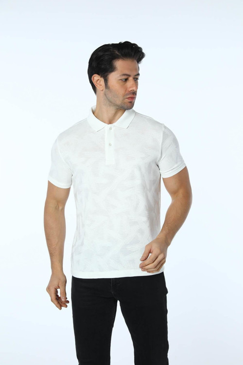 Jakarlı Polo Yaka T-Shirt