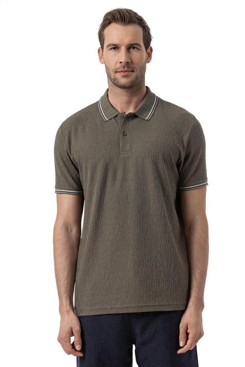 Jakarlı Polo Yaka T-Shirt