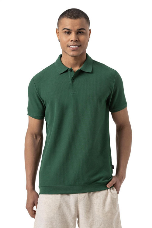 Waffle Polo T-Shirt