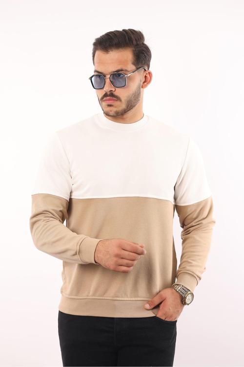 3 İplik Pamuklu Bisiklet Yaka Sweatshirt