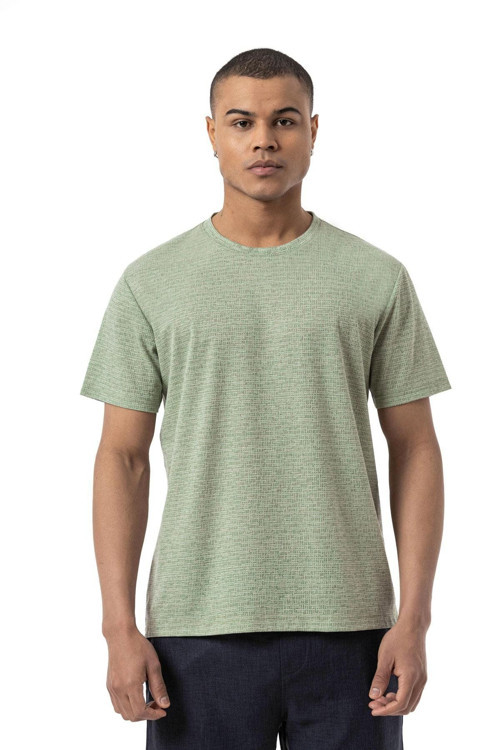Keten Bisiklet Yaka T-Shirt