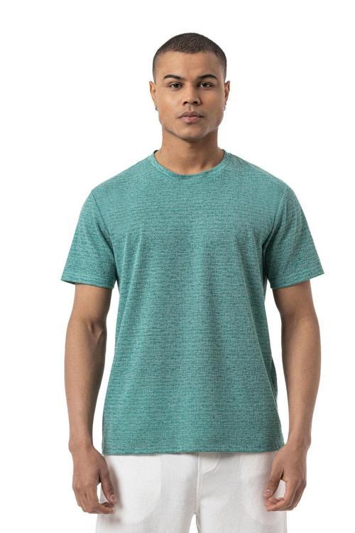 Keten Bisiklet Yaka T-Shirt