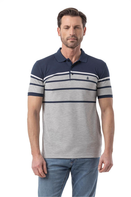 Yatay Çizgili Polo T-Shirt