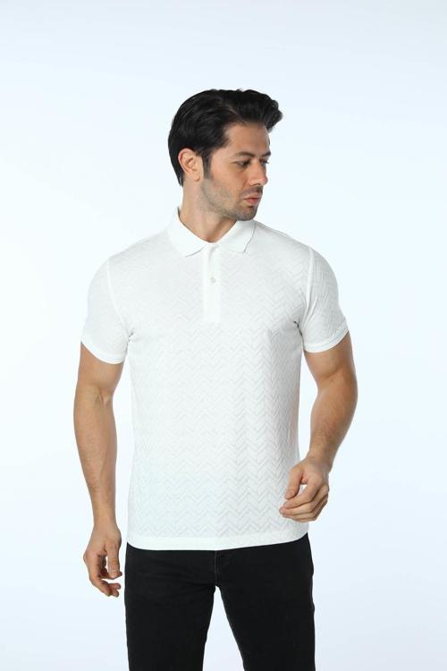 Jakarlı Polo Yaka T-Shirt