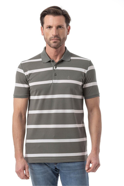 Yatay Çizgili Polo T-Shirt