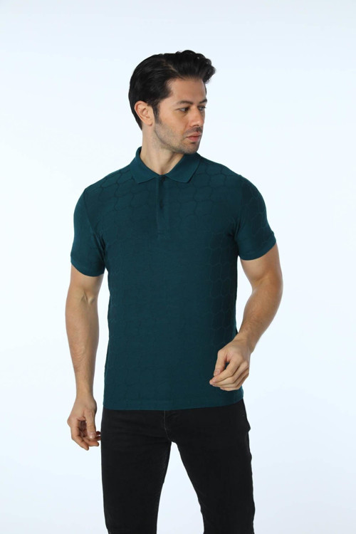 Jakarlı Polo Yaka T-Shirt