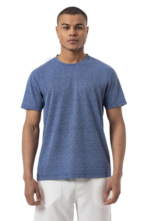 Keten Bisiklet Yaka T-Shirt