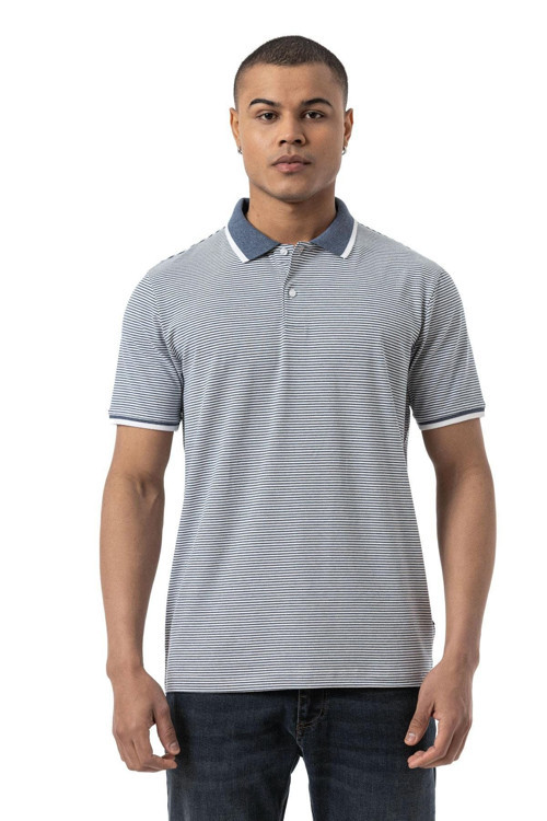 Çizgili Polo T-Shirt