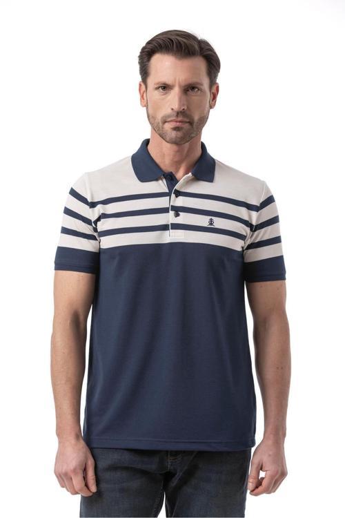 Çizgi Detaylı Polo T-Shirt