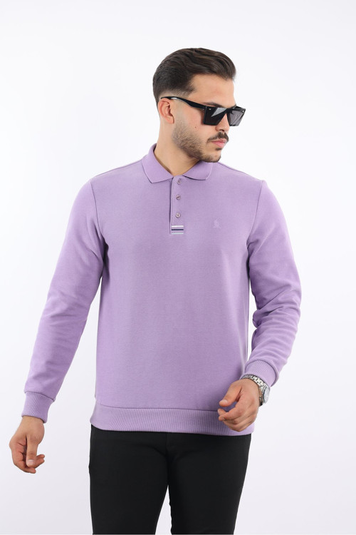 Polo Yaka Pamuk Sweatshirt Selanik
