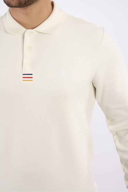 Polo Yaka Pamuk Sweatshirt Selanik
