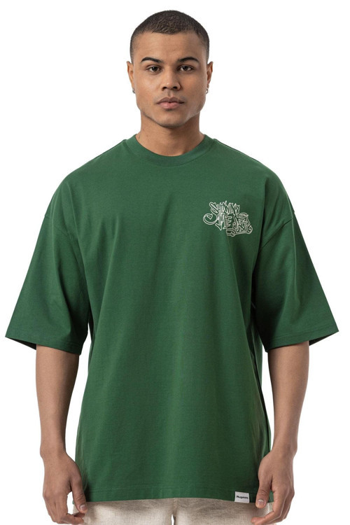 Franky Hıpster Baskılı Oversize T-Shirt