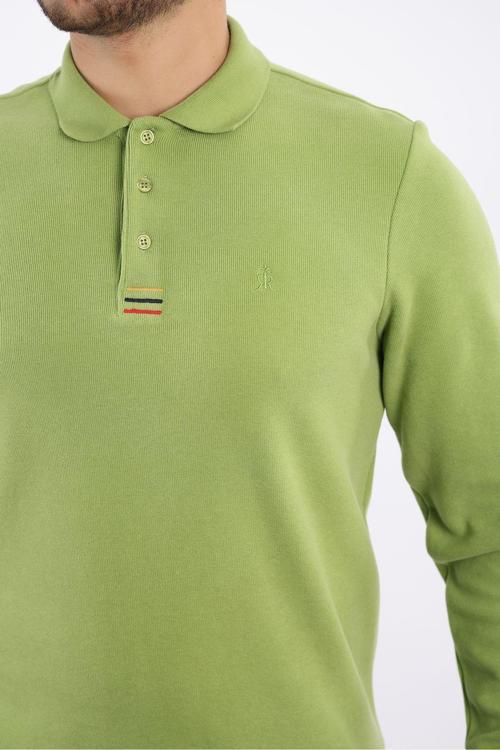 Polo Yaka Pamuk Sweatshirt Selanik