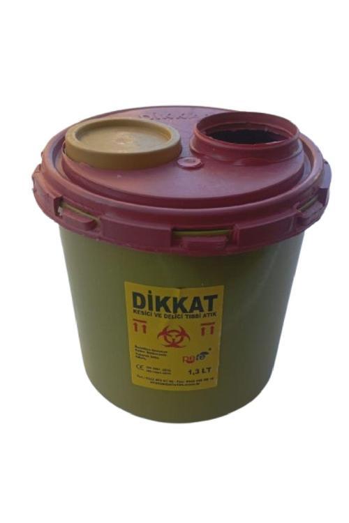 10 Adet Kesici Ve Delici Tıbbi Enfekte Atık Kutusu 1.3 Lt
