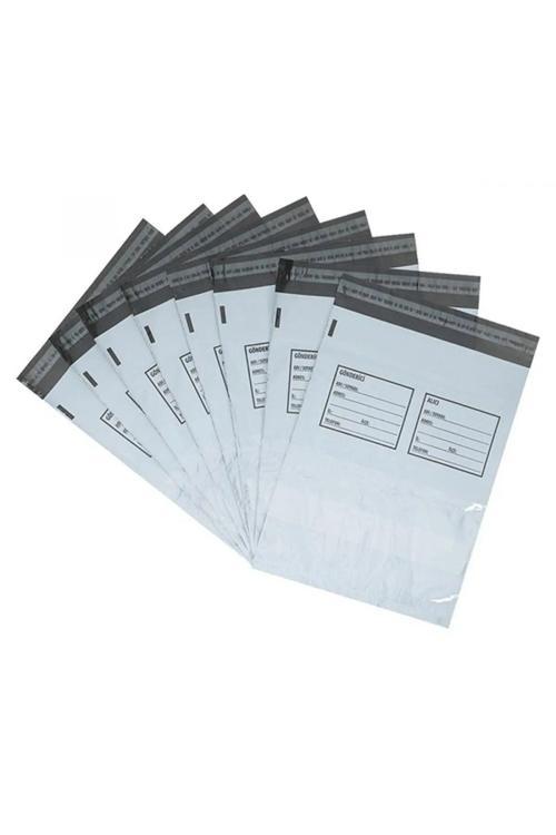 1500 Adet Kargo Poşeti, Orta Boy Cepli Kargo Torbası 30X37+5 Cm - 80 Mikron