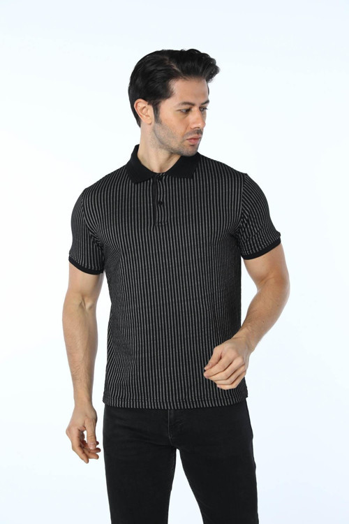 Jakarlı Polo Yaka T-Shirt