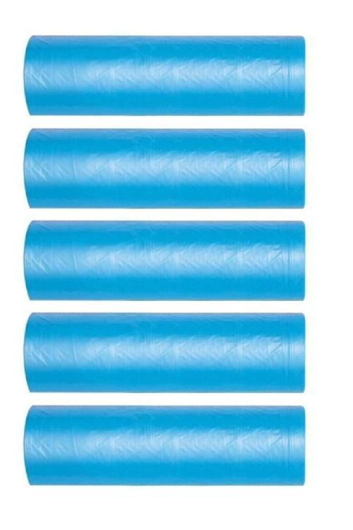 Büyük Boy Çöp Poşeti 65X80 Cm 10 Lu Rulo X 5 Paket = 50 Adet
