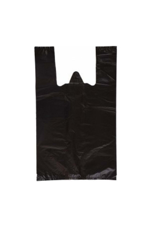 Hışır Atlet Poşet - Renk: Siyah - Cici Boy 23X38 Cm - 1 Kg