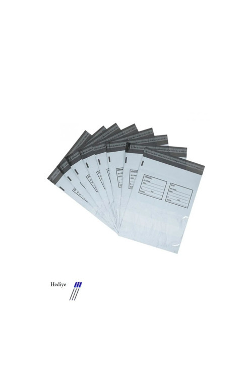 Cepli Büyük Boy Kargo Poşeti 35X45+5 Cm - 100 Adet (40+40=80 Mikron)